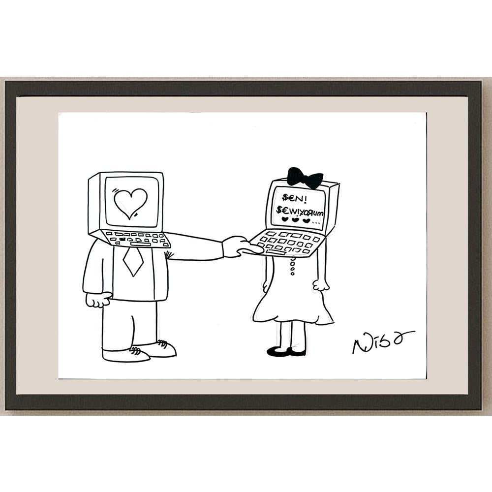 Nisa Bilgen 43x30cm Orijinal Karikatür BOD01441