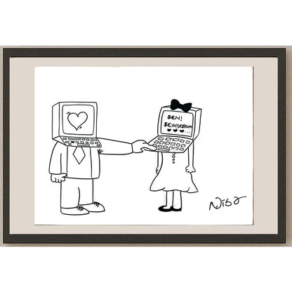 Nisa Bilgen 43x30cm Orijinal Karikatür BOD01441