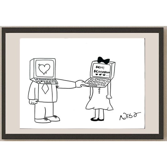 Nisa Bilgen 43x30cm Orijinal Karikatür BOD01441