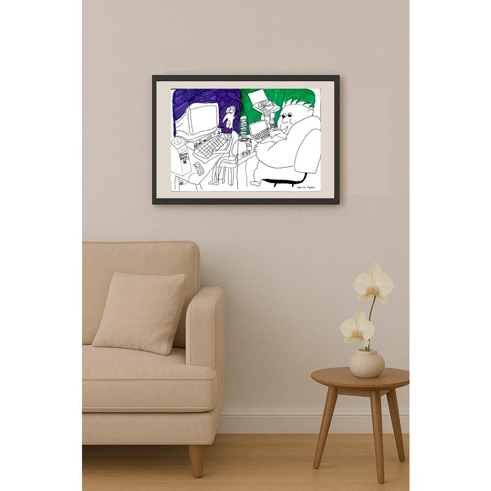 Perisu Özgen 43x30cm Orijinal Karikatür BOD01442