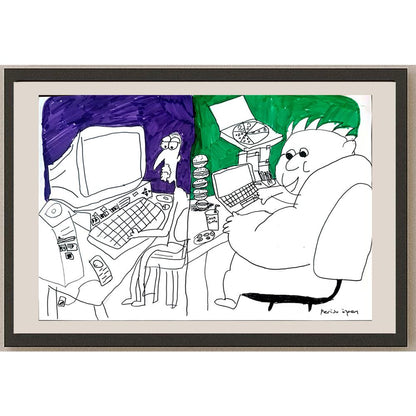 Perisu Özgen 43x30cm Orijinal Karikatür BOD01442