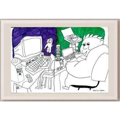 Perisu Özgen 43x30cm Orijinal Karikatür BOD01442