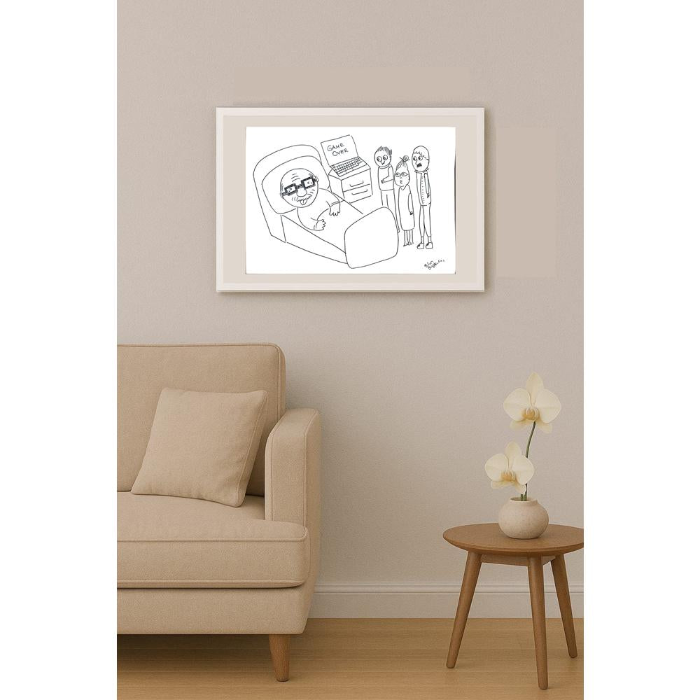 Bilun Bıçakcı 43x30cm Orijinal Karikatür BOD01443