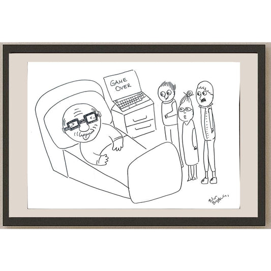 Bilun Bıçakcı 43x30cm Orijinal Karikatür BOD01443