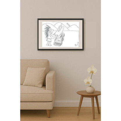 Bilun Bıçakcı 43x30cm Orijinal Karikatür BOD01444