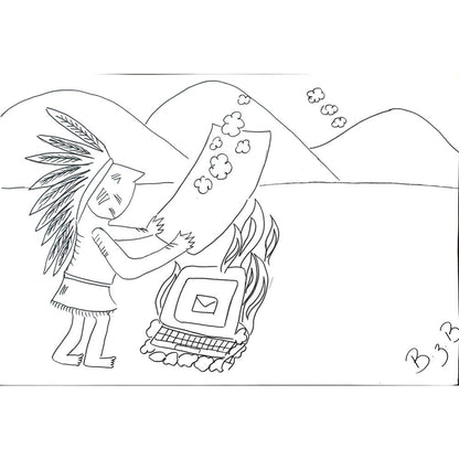 Bilun Bıçakcı 43x30cm Orijinal Karikatür BOD01444