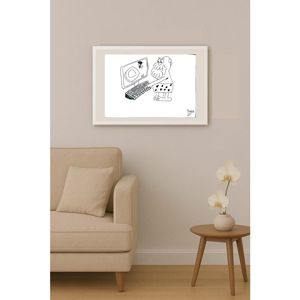 Tuğçe Naz 43x30cm Orijinal Karikatür BOD01445