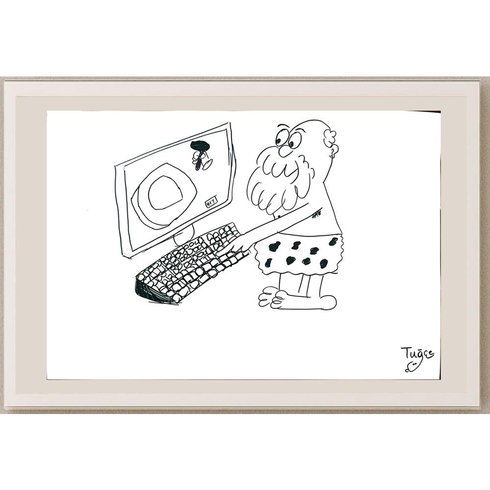 Tuğçe Naz 43x30cm Orijinal Karikatür BOD01445