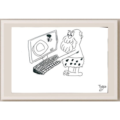 Tuğçe Naz 43x30cm Orijinal Karikatür BOD01445