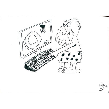 Tuğçe Naz 43x30cm Orijinal Karikatür BOD01445