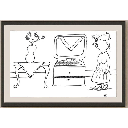 Mehmet Koç 43x30cm Orijinal Karikatür BOD01447