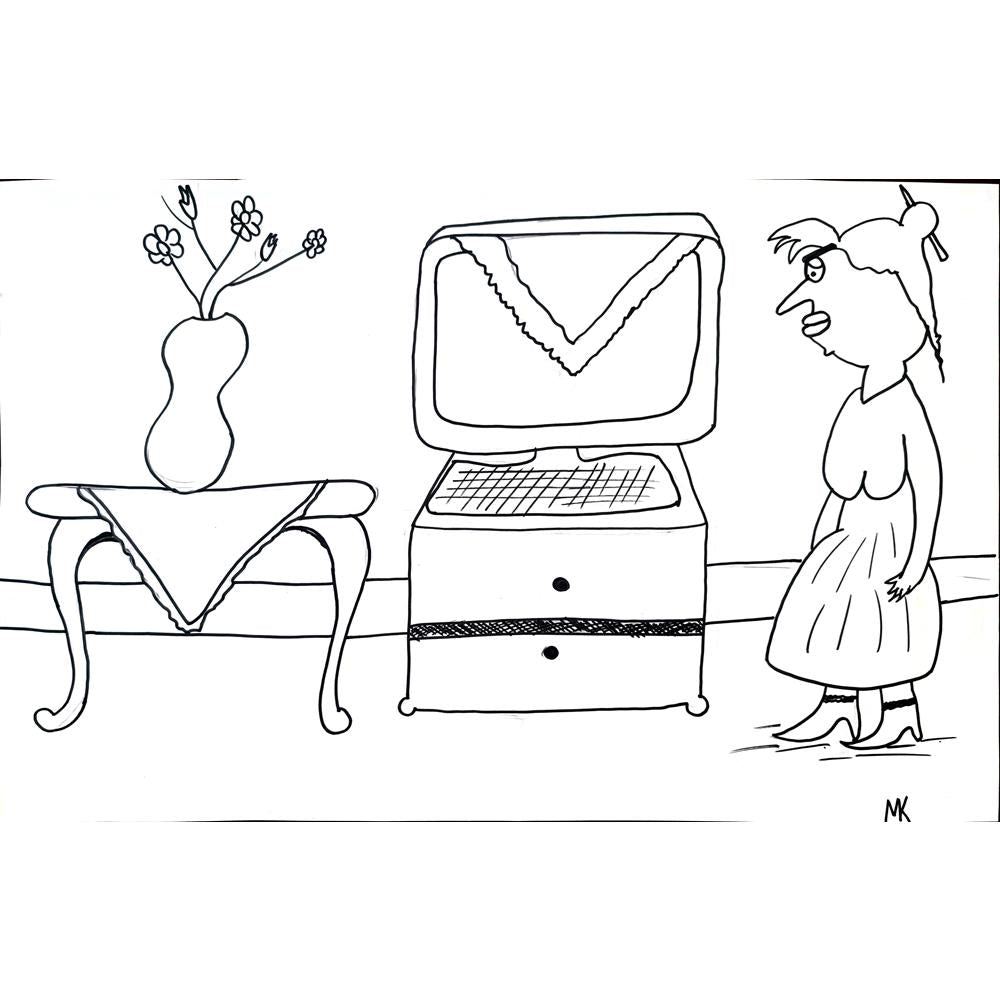 Mehmet Koç 43x30cm Orijinal Karikatür BOD01447