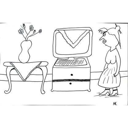 Mehmet Koç 43x30cm Orijinal Karikatür BOD01447