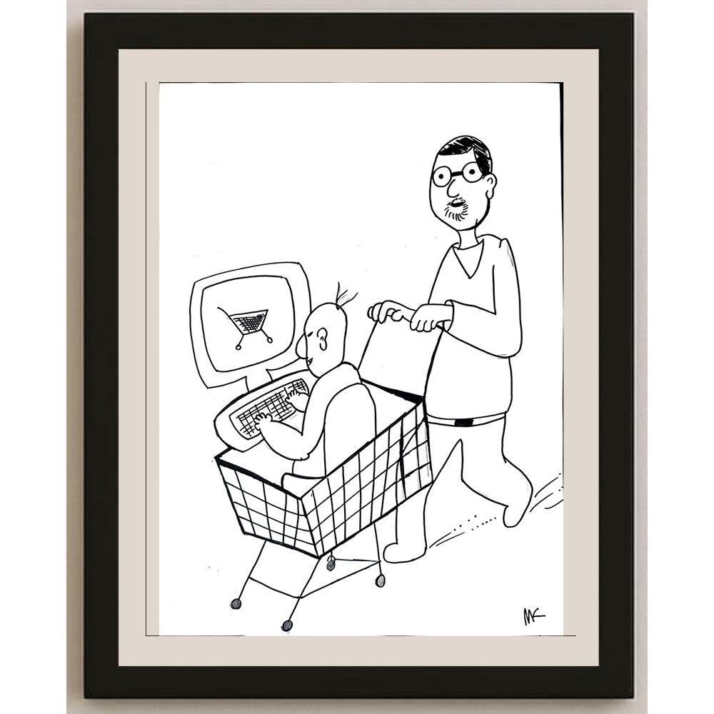 Mehmet Koç 43x30cm Orijinal Karikatür BOD01450