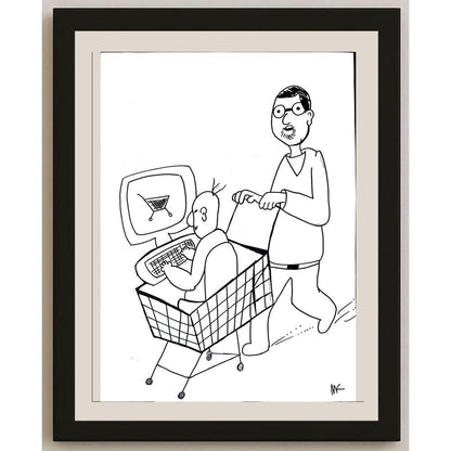 Mehmet Koç 43x30cm Orijinal Karikatür BOD01450