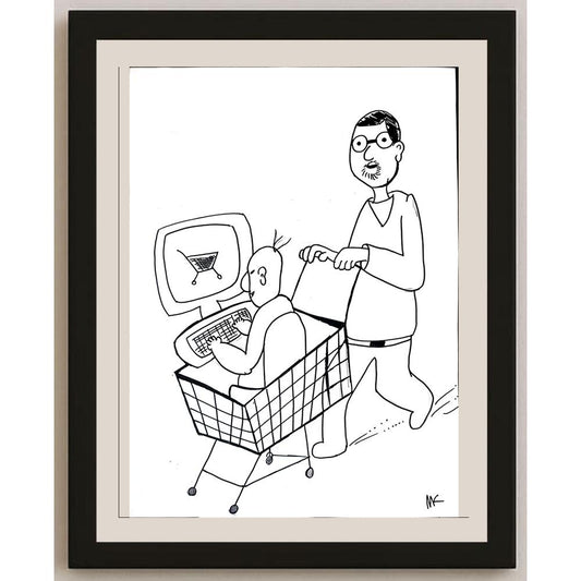 Mehmet Koç 43x30cm Orijinal Karikatür BOD01450