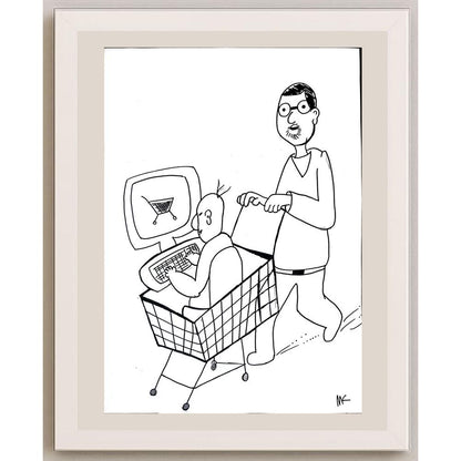 Mehmet Koç 43x30cm Orijinal Karikatür BOD01450