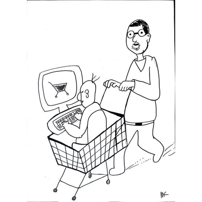 Mehmet Koç 43x30cm Orijinal Karikatür BOD01450