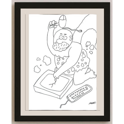 Paşa Uyguntüzel 43x30cm Orijinal Karikatür BOD01451