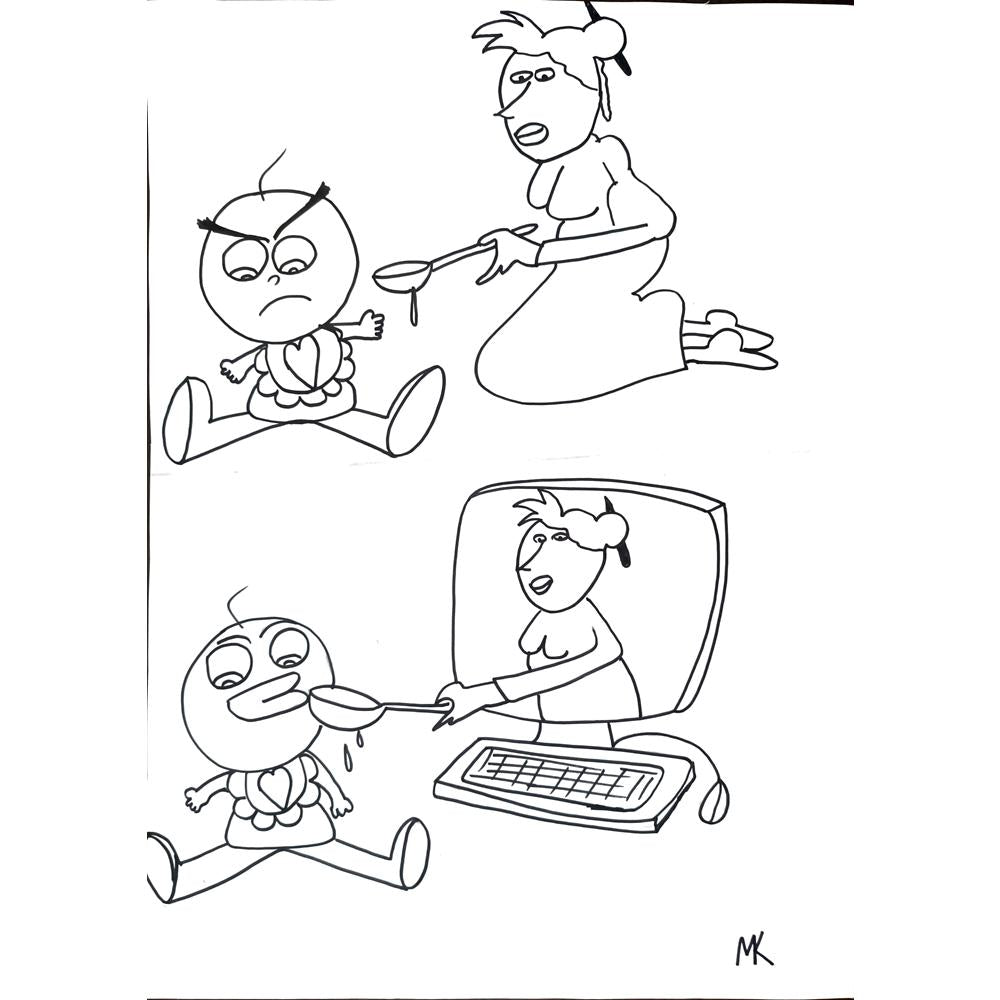 Mehmet Koç 43x30cm Orijinal Karikatür BOD01452