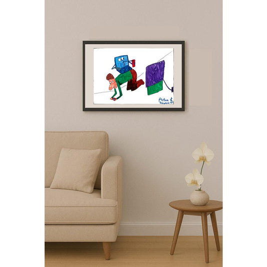 Artun Özyazıcı 43x30cm Orijinal Karikatür BOD01453