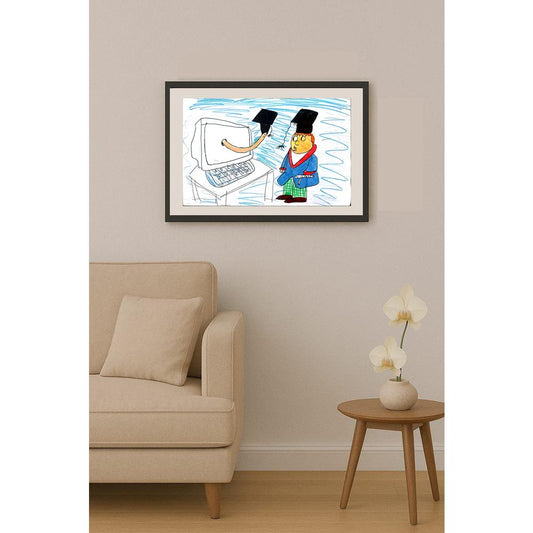 Yavuz Dora 43x30cm Orijinal Karikatür BOD01454