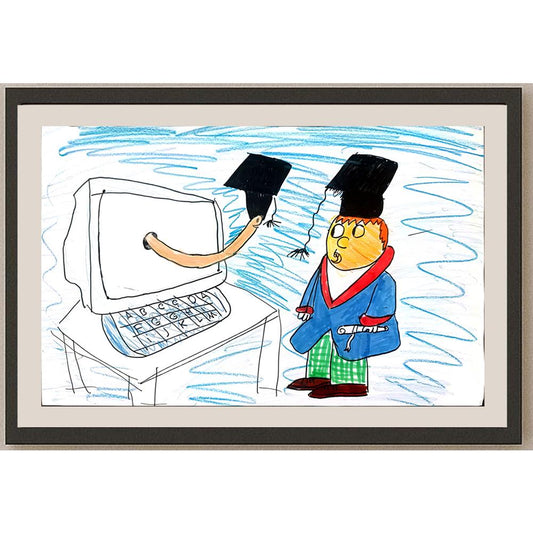 Yavuz Dora 43x30cm Orijinal Karikatür BOD01454