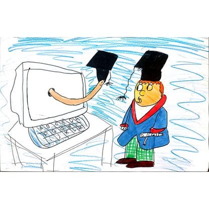 Yavuz Dora 43x30cm Orijinal Karikatür BOD01454