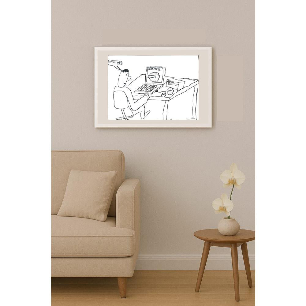 Kaan Aslan 43x30cm Orijinal Karikatür BOD01458