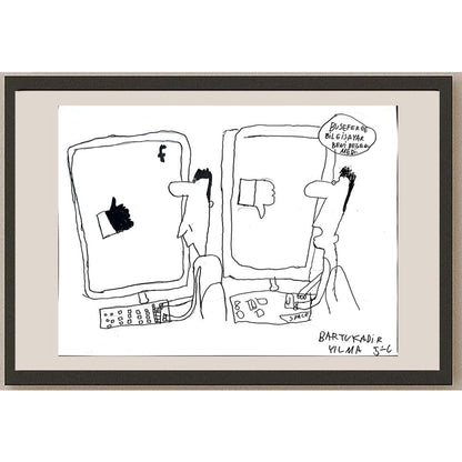 Bartu Kadir Yılma 43x30cm Orijinal Karikatür BOD01462