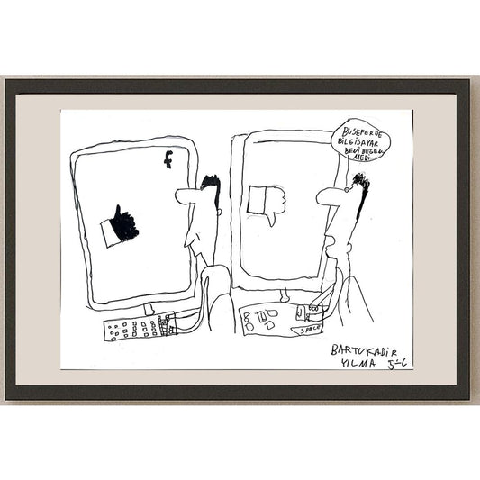 Bartu Kadir Yılma 43x30cm Orijinal Karikatür BOD01462