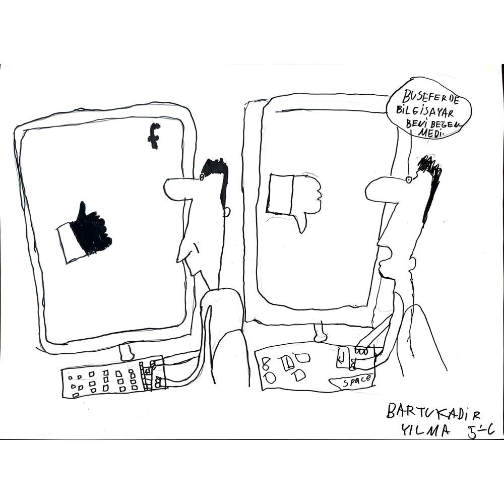 Bartu Kadir Yılma 43x30cm Orijinal Karikatür BOD01462