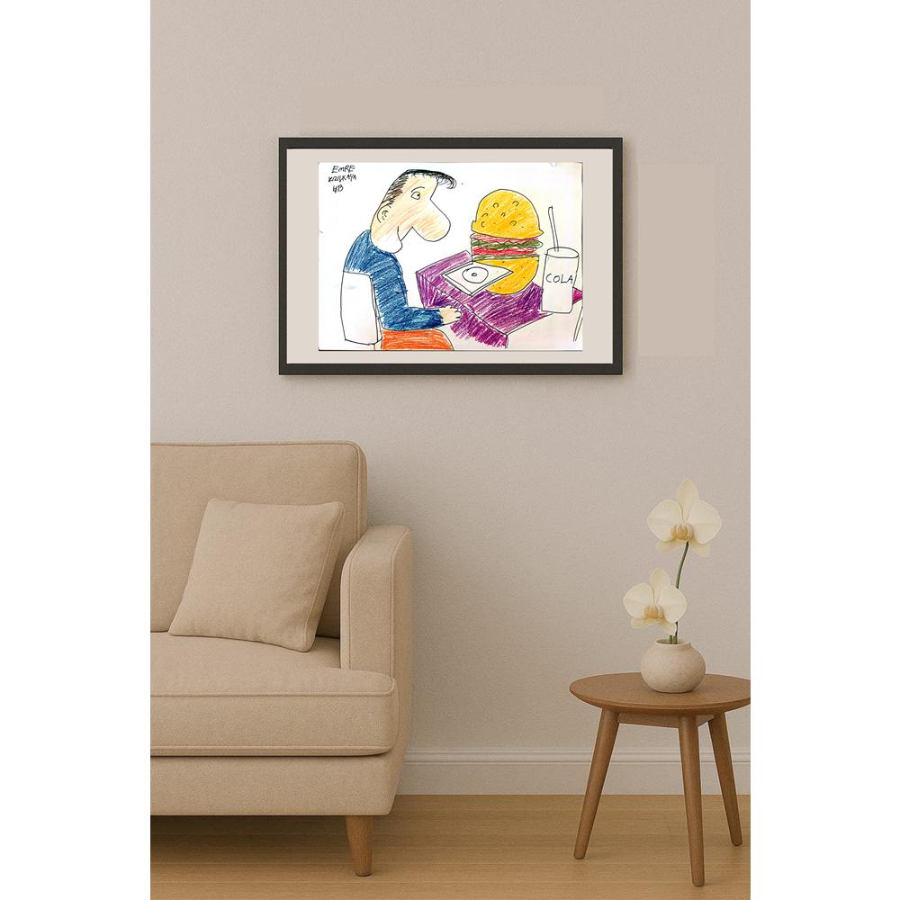 Emre Kızılkaya 43x30cm Orijinal Karikatür BOD01464