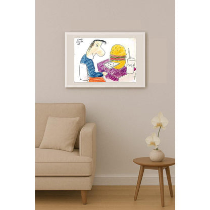 Emre Kızılkaya 43x30cm Orijinal Karikatür BOD01464