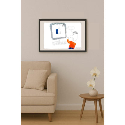 Kaan Aslan 43x30cm Orijinal Karikatür BOD01466