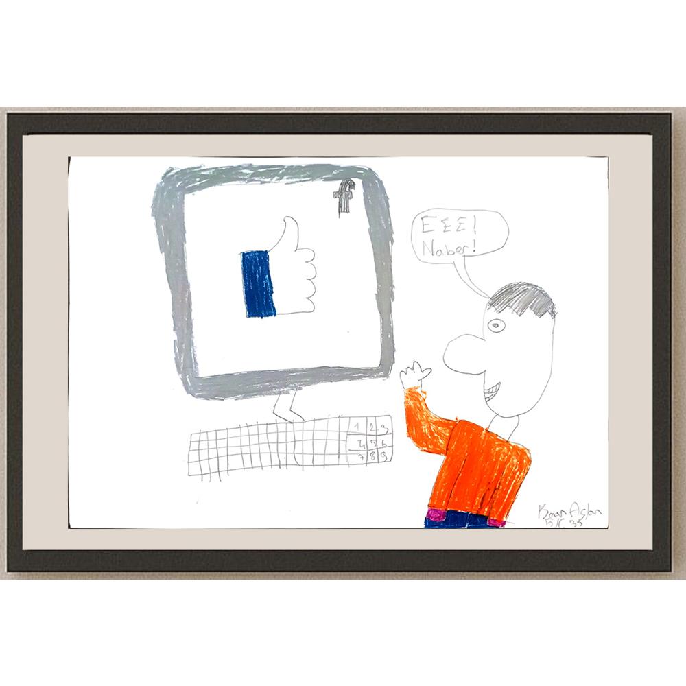 Kaan Aslan 43x30cm Orijinal Karikatür BOD01466