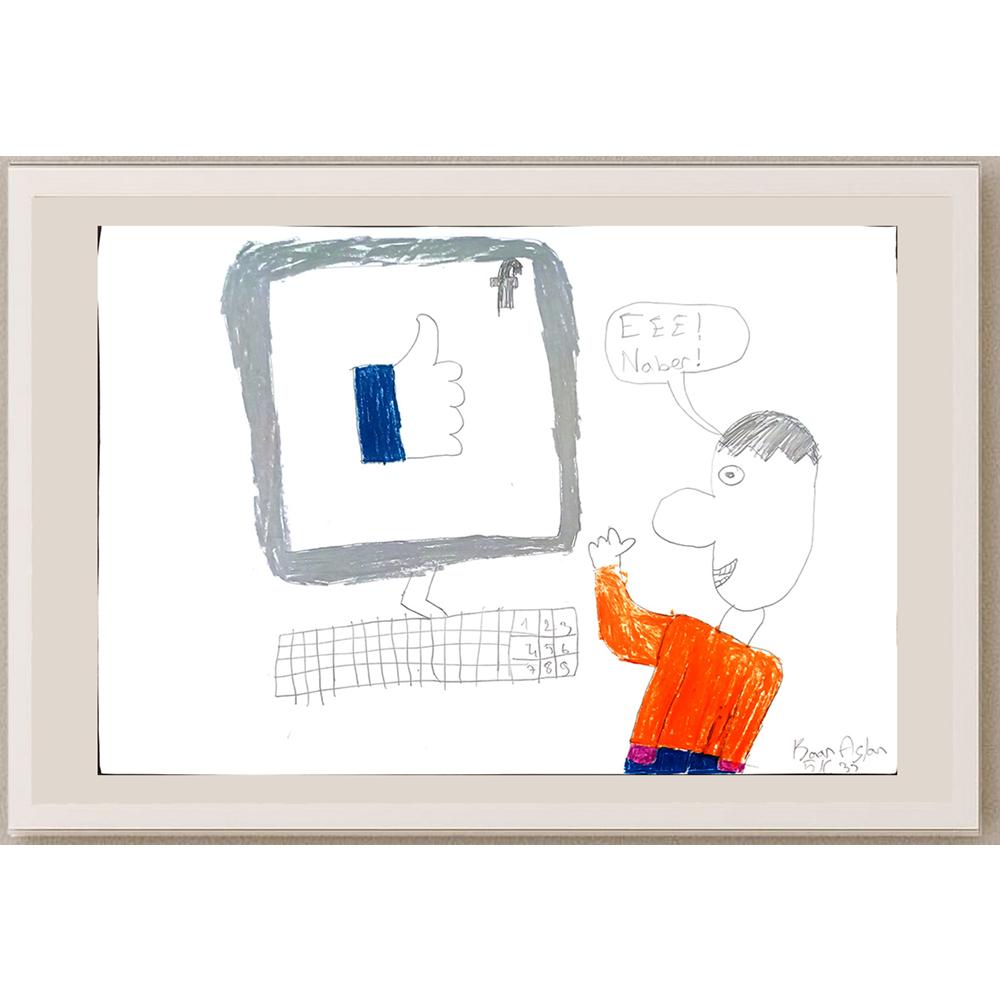 Kaan Aslan 43x30cm Orijinal Karikatür BOD01466