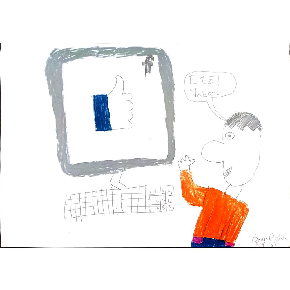 Kaan Aslan 43x30cm Orijinal Karikatür BOD01466