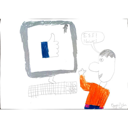 Kaan Aslan 43x30cm Orijinal Karikatür BOD01466