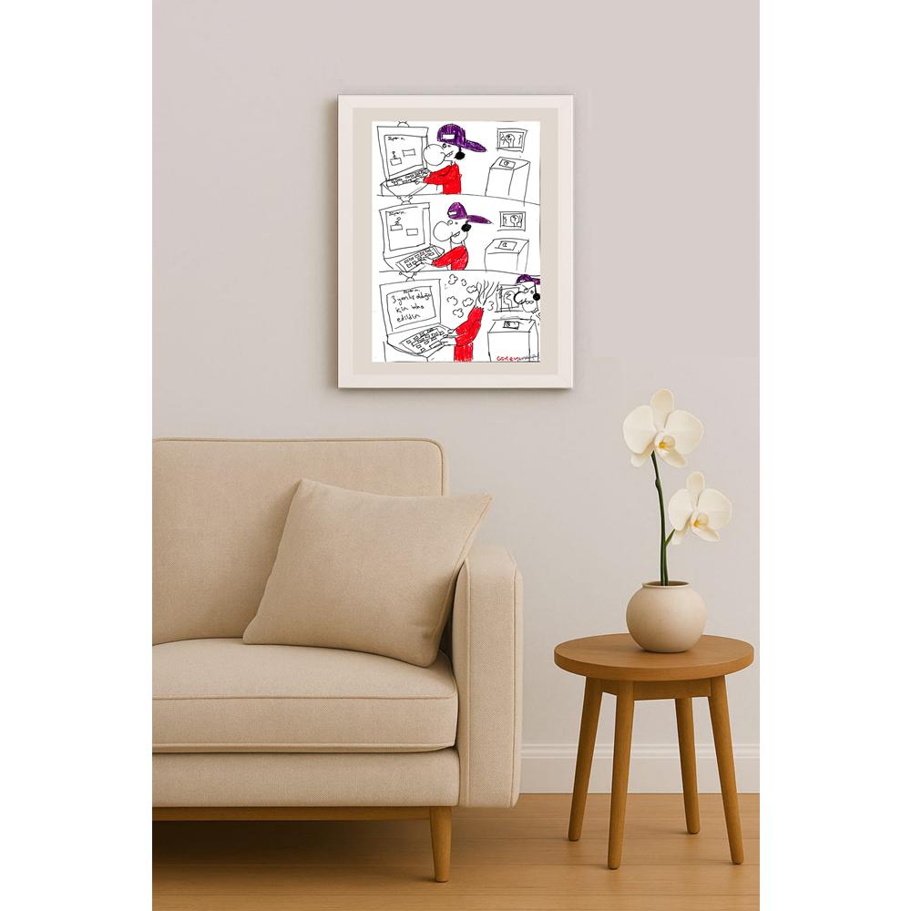 Güney Karakaşoğlu 43x30cm Orijinal Karikatür BOD01467