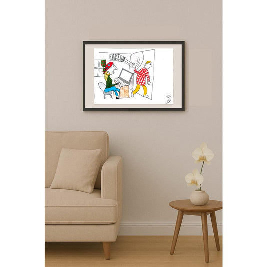 Yağız Beyazyüz 43x30cm Orijinal Karikatür BOD01472