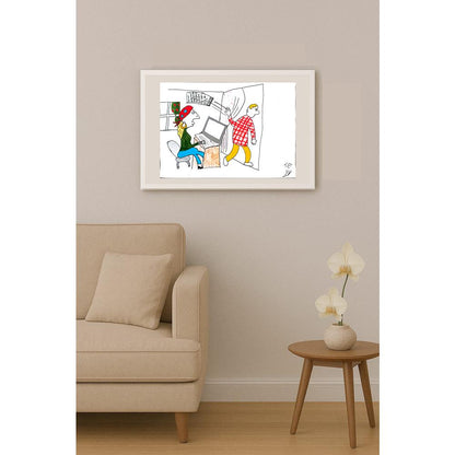 Yağız Beyazyüz 43x30cm Orijinal Karikatür BOD01472