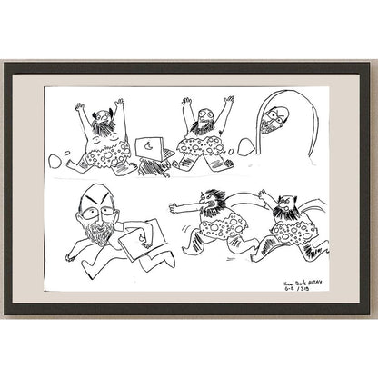 Kaan Berk Altay 43x30cm Orijinal Karikatür BOD01474