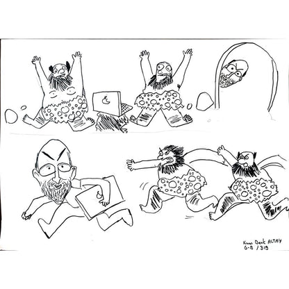 Kaan Berk Altay 43x30cm Orijinal Karikatür BOD01474