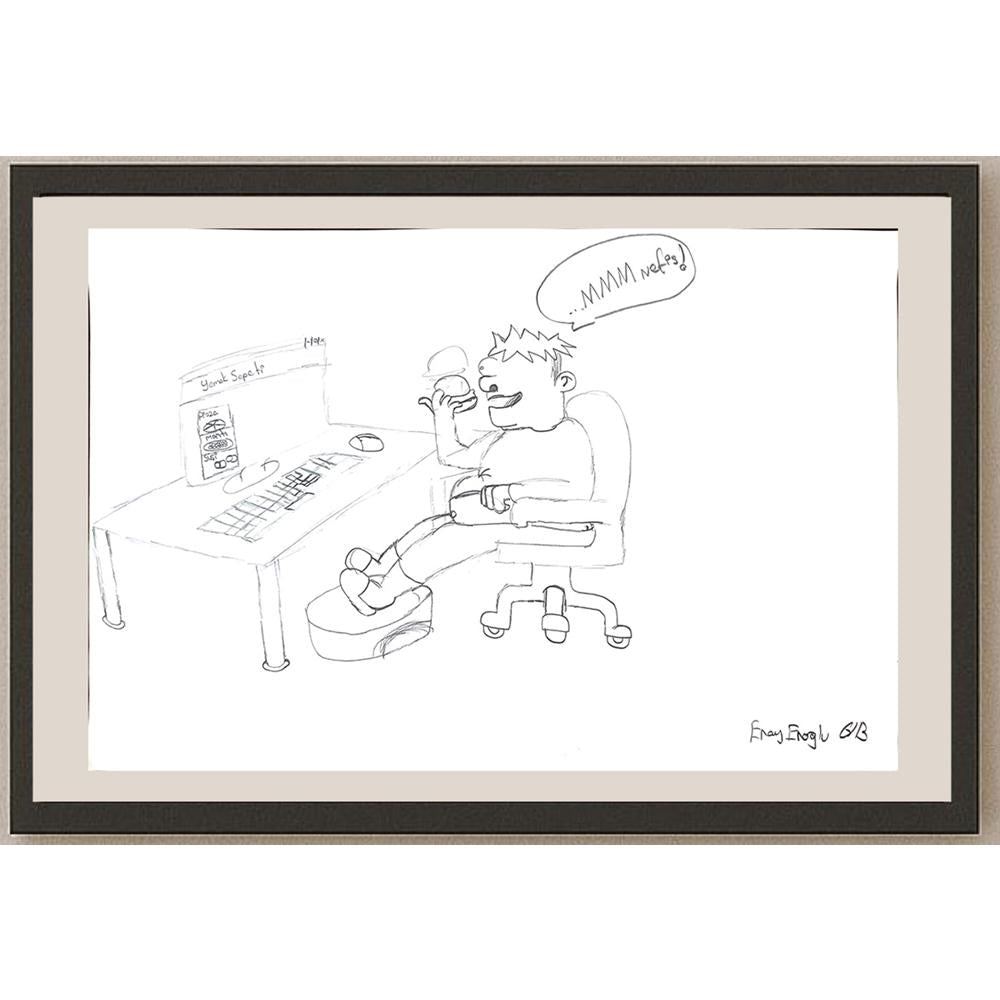 Eray Eroğlu 43x30cm Orijinal Karikatür BOD01475