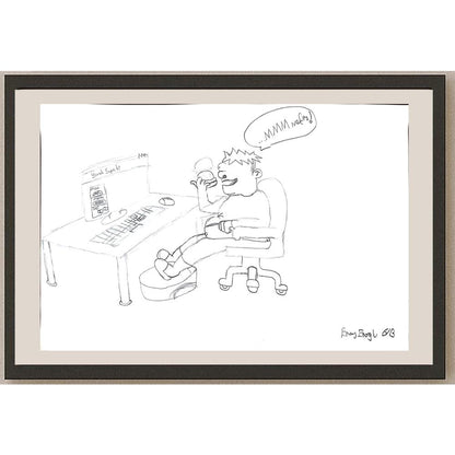 Eray Eroğlu 43x30cm Orijinal Karikatür BOD01475