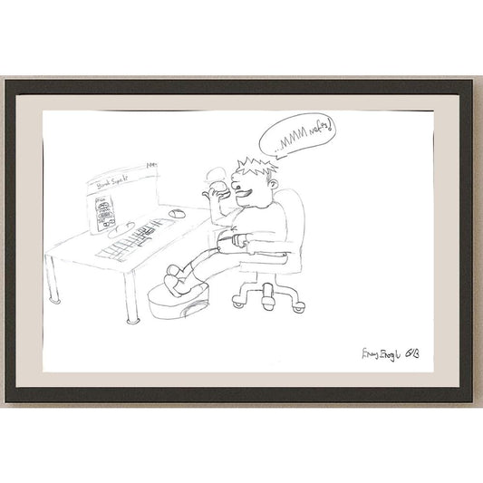 Eray Eroğlu 43x30cm Orijinal Karikatür BOD01475