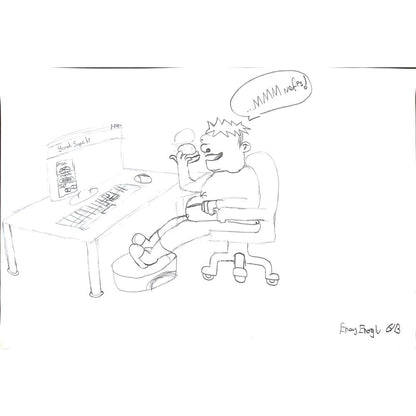 Eray Eroğlu 43x30cm Orijinal Karikatür BOD01475