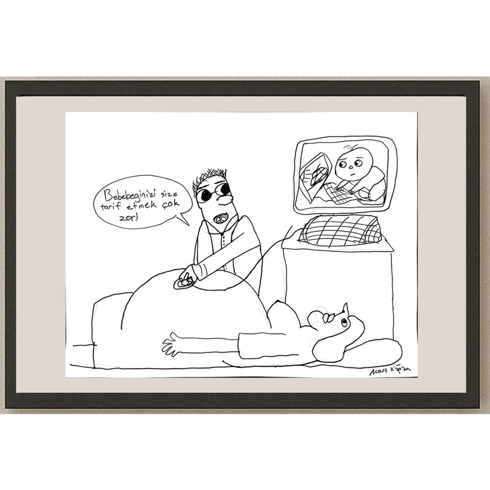 Mert Kağan Yavuz 43x30cm Orijinal Karikatür BOD01477