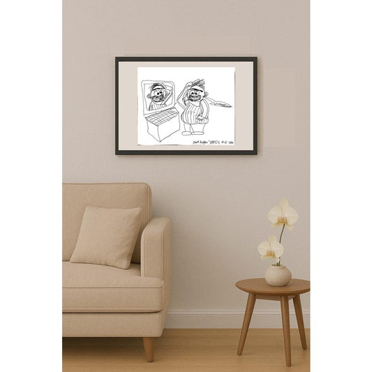 Mert Kağan Yavuz 43x30cm Orijinal Karikatür BOD01478